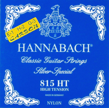 Hannabach Silver Special 815HTC Carbon Trebles Classical Guitar Strings Full Set