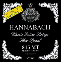 Hannabach Silver Special 815MTC Carbon Trebles Classical Guitar Strings Full Set