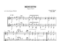 Haydn | Menuetto Arr. Fimbel for 2 guitars