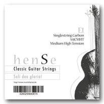 Hense Carbon Series Classical Guitar String, Med High Single 1st e