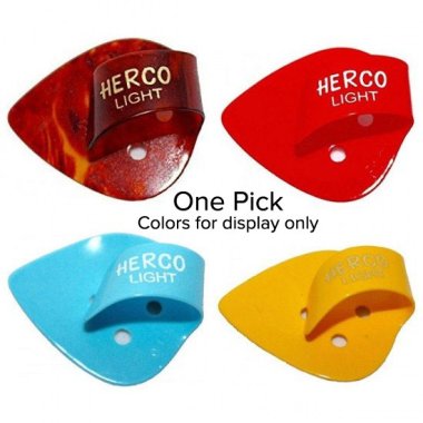 Herco HE111 Flat Thumb Pick Light, One Pick Assorted Colors