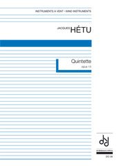 Hetu | Quintette Op. 13 for flute, oboe, clarinet, horn, bassoon