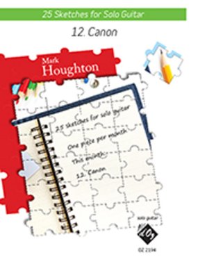 Houghton | 25 Sketches Canon for solo guitar