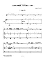 Johanson | Slow Down and Listen Up, Book 1 for guitar and piano