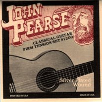John Pearse 1200 Nylon Classical Guitar Strings Firm Tension, Full Set
