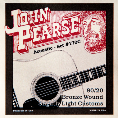John Pearse 170C 80/20 Bronze Acoustic Guitar Slightly Lt 11-52