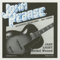 John Pearse 2600 Nickel Wound Jazz Light Electric Guitar Strings 11-50
