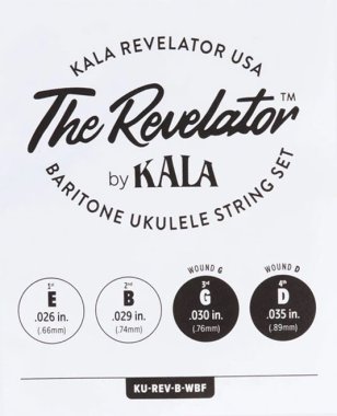 Kala KU-REV-B-WBF Revelator USA Baritone Ukulele String Set