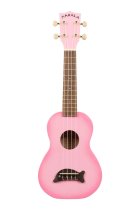 Kala Pink Burst Soprano Dolphin Ukulele