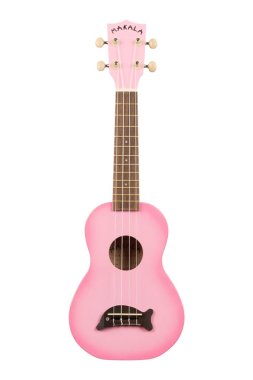 Kala Pink Burst Soprano Dolphin Ukulele