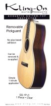 Kling-On Acoustic Guitar Removable Teardrop Pickguard, clear