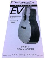 Kling-On EV Series Acoustic Guitar Pickguard, 2 Piece set, clear
