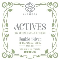 Knobloch Actives 400ADS Double Silver MHT Classical Guitar, Bass Set
