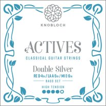 Knobloch Actives 500ADS Double Silver HT Classical Guitar, Bass Set
