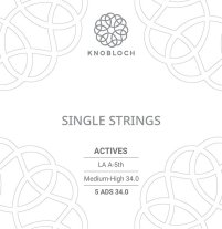 Knobloch Actives Double Silver 4th D Medium-High Tension single string