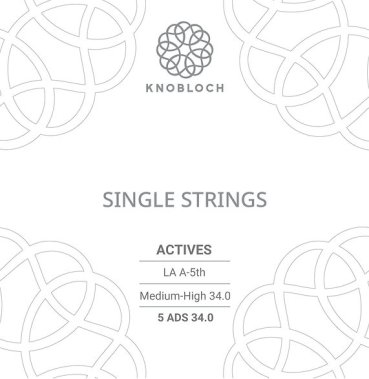 Knobloch Actives Double Silver 4th D Medium-High Tension single string