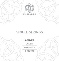Knobloch Actives Double Silver 5th A Medium Tension, single string