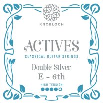 Knobloch Actives Double Silver 6th E High Tension, single string