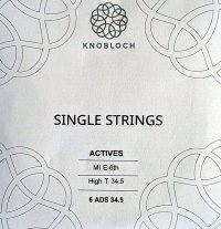 Knobloch Actives Double Silver 6th E High Tension, single string