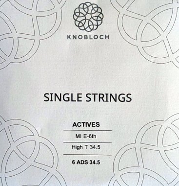 Knobloch Actives Double Silver 6th E High Tension, single string