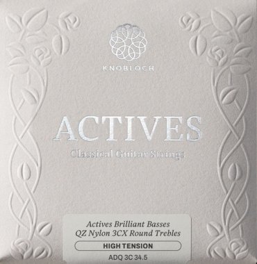 Knobloch Actives QZ Nylon 3CX HT Classical Guitar Strings ADQ 3C 34.5, Full Set