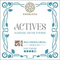Knobloch Actives SN Nylon HT Classical Guitar Strings 500ASN, Treble Set