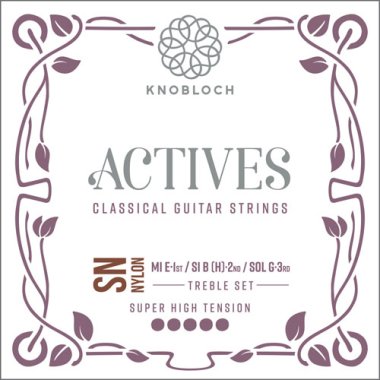 Knobloch Actives SN Nylon SHT Classical Guitar Strings 600ASN, Treble Set