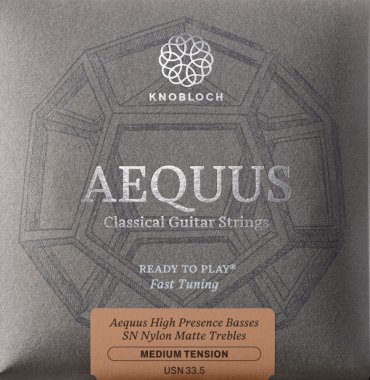 Knobloch Aequus USN 33.5 SN Nylon MT Classical Guitar Strings, Full Set