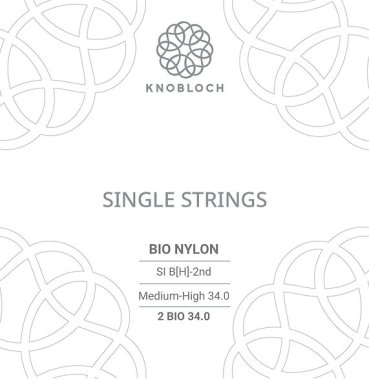 Knobloch Bio-Nylon B2 BIO 34.0 Medium-High Tension, Single String