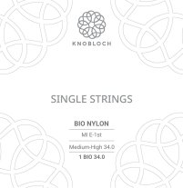 Knobloch Bio-Nylon E1 BIO 34.0 Medium-High Tension, Single String