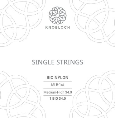 Knobloch Bio-Nylon E1 BIO 34.0 Medium-High Tension, Single String