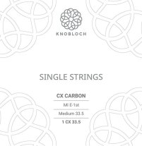 Knobloch CX Carbon 1st E Medium Tension, single string