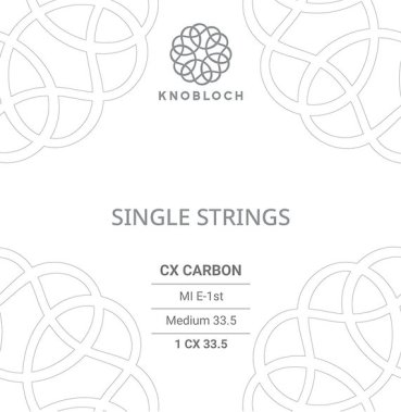 Knobloch CX Carbon 1st E Medium Tension, single string