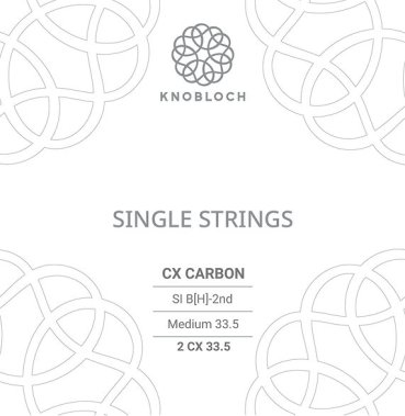 Knobloch CX Carbon 2nd B Medium Tension, single string