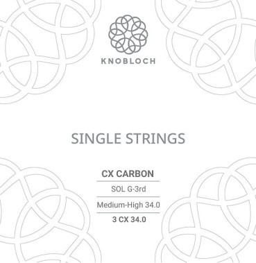Knobloch CX Carbon 3rd G Medium-High Tension, single string