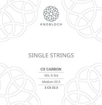 Knobloch CX Carbon 3rd G Medium Tension, single string