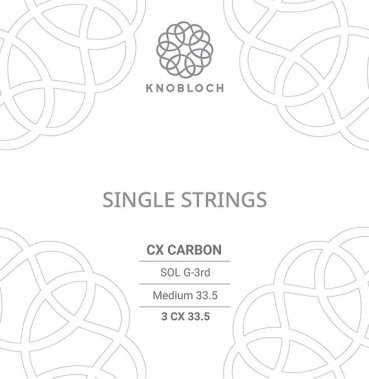 Knobloch CX Carbon 3rd G Medium Tension, single string