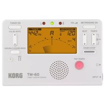 Korg TM-60 Tuner & Metronome, White