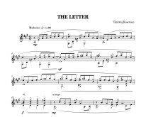Kosovinc | The Letter for solo guitar