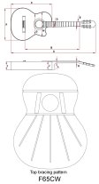 Kremona F65CW Soloist Solid Cedar Top Classical Guitar, Pickup & Bag