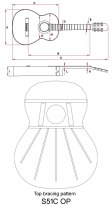 Kremona S51C OP Soloist Solid Cedar Top 1/2 Classical Guitar & Gig Bag