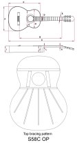 Kremona S58C OP Soloist Solid Cedar Top 3/4 Classical Guitar & Gig Bag