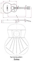 Kremona Solea SA-C Solid Cedar Top Classical Guitar, Deluxe Hard Case