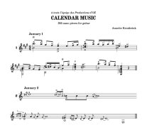 Kruisbrink | Calendar Music (365 nano pieces) for solo guitar