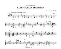 Kruisbrink | Elegy for an Elephant for solo guitar