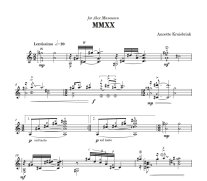 Kruisbrink | MMXX for solo guitar
