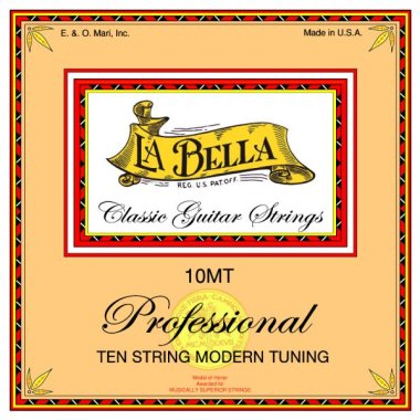 La Bella 10MT Ten String Yepes/Modern Tuning Guitar Strings, Full Set