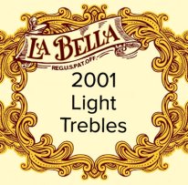 La Bella 2001 Classical Light Tension Guitar Strings, Treble Set