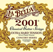 La Bella 2001 Classical XHT Classical Guitar Strings, Full Set
