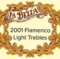 La Bella 2001 Flamenco LT Nylon Guitar Strings, Treble Set